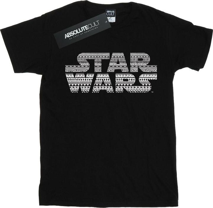 Actual product image Star Wars Mens Aztec Logo Mono T-Shirt (XL)