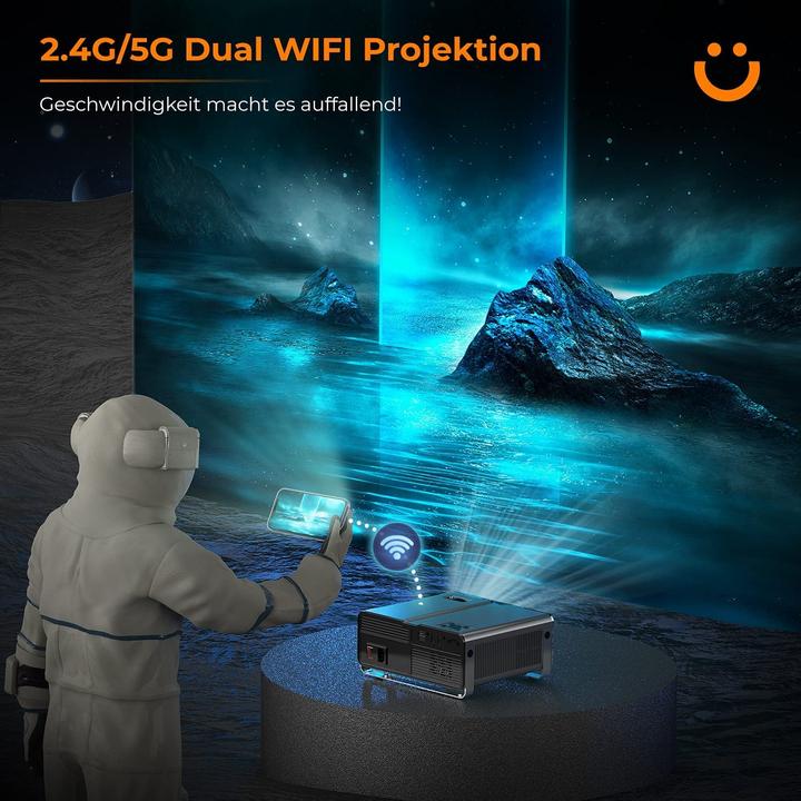 Actual product image Yaber V10 Full HD Projector (Black)