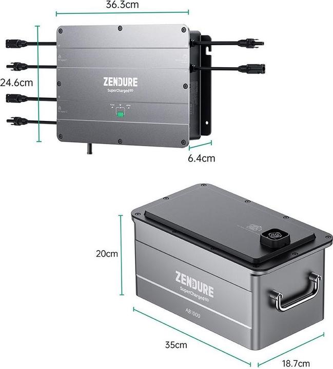 Produktbild Zendure SolarFlow Set Smart PV Hub mit Erweiterungsbatterie