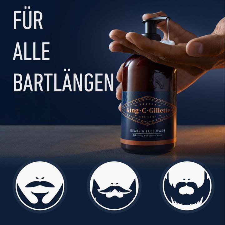 Produktbild King C. Gillette Bartshampoo (350 ml)