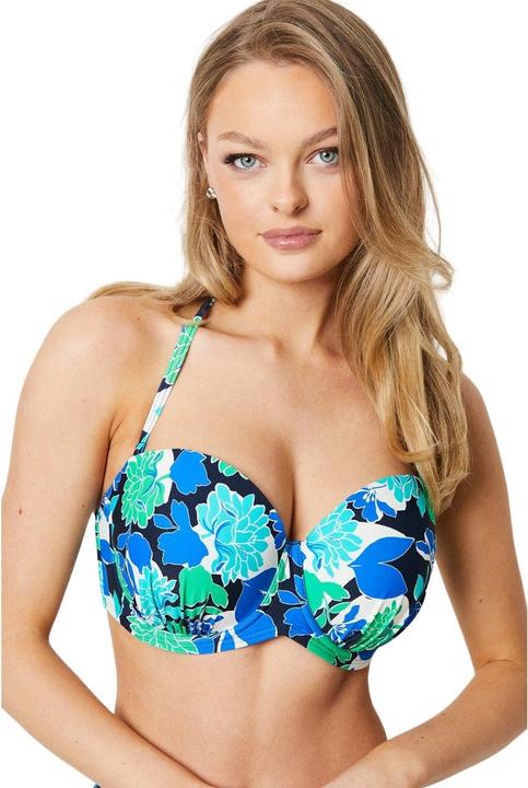 Actual product image Universal Textiles Womens/Ladies Bold Blooms Strapless Bikini Top (70 J)