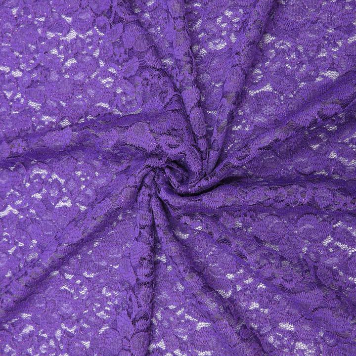 Produktbild Stoffrestposten Glitzer Spitzenstoff - Violett