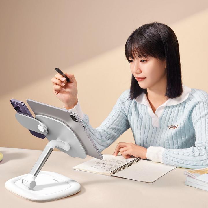 Produktbild Baseus Seashell Series Verstellbarer Tablet-Ständer – Weiss