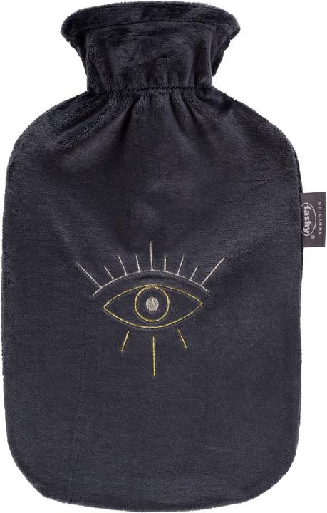 Image du produit Fashy bouillotte 2l housse molletonnée noire broderie oeil (2 l)