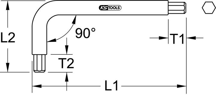 Actual product image KS Tools TITANplus angle pin wrench
