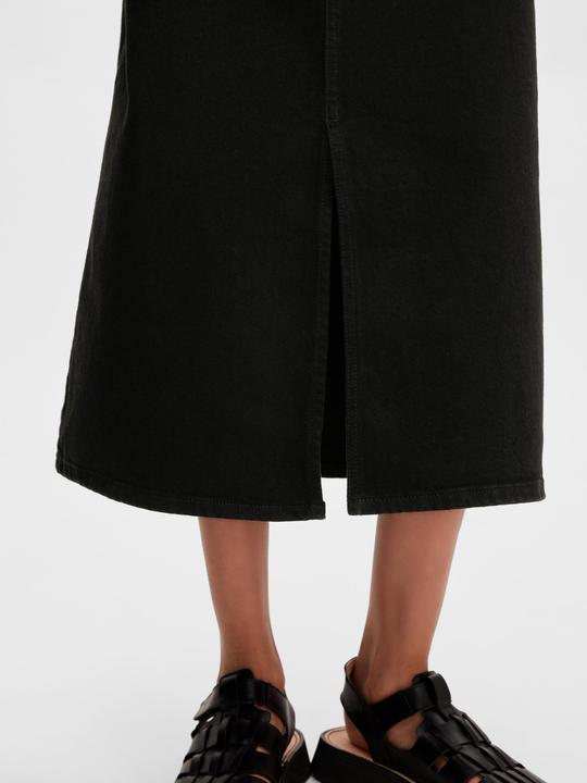 Immagine prodotto Selected Femme Gonna midi di jeans nera (34)