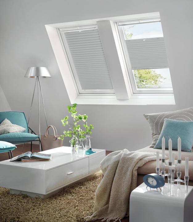 Image du produit Gardinia Store plissé pour fenêtre de toit avec ventouses (36.5 x 80 cm)
