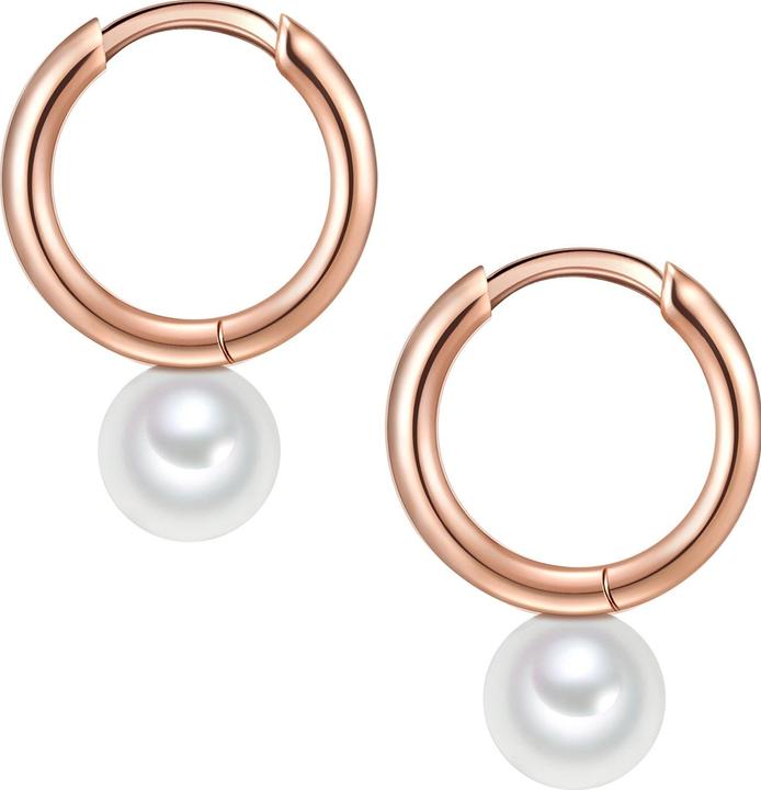 Actual product image Valero Pearls Ladies Sterling Silver Freshwater Cultured Pearl Rose Gold - 11314 (925 silver)
