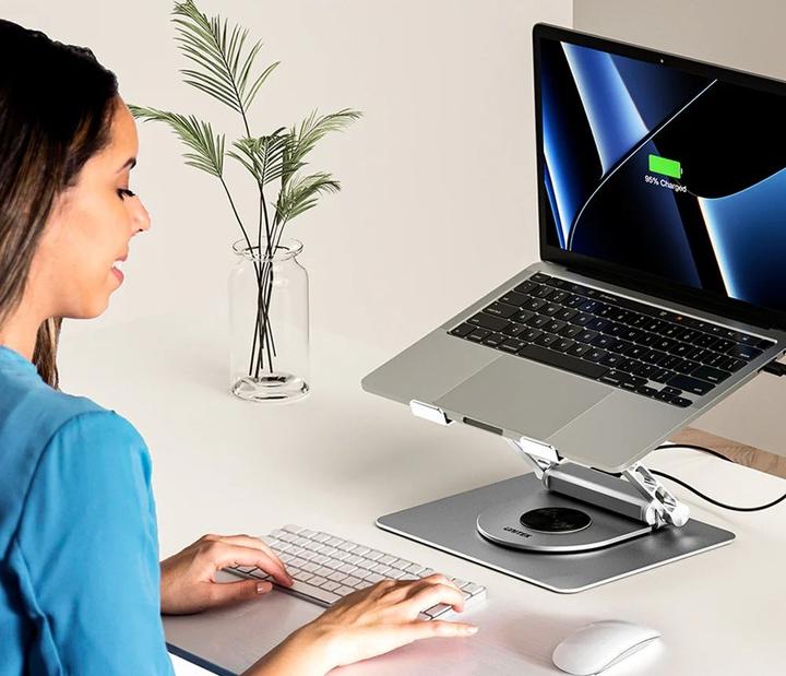 Actual product image Unitek PODSTAWKA POD LAPTOP + HUB USB-C HDMI 1.4 4K PD 100W (USB-C, 1 Ports)