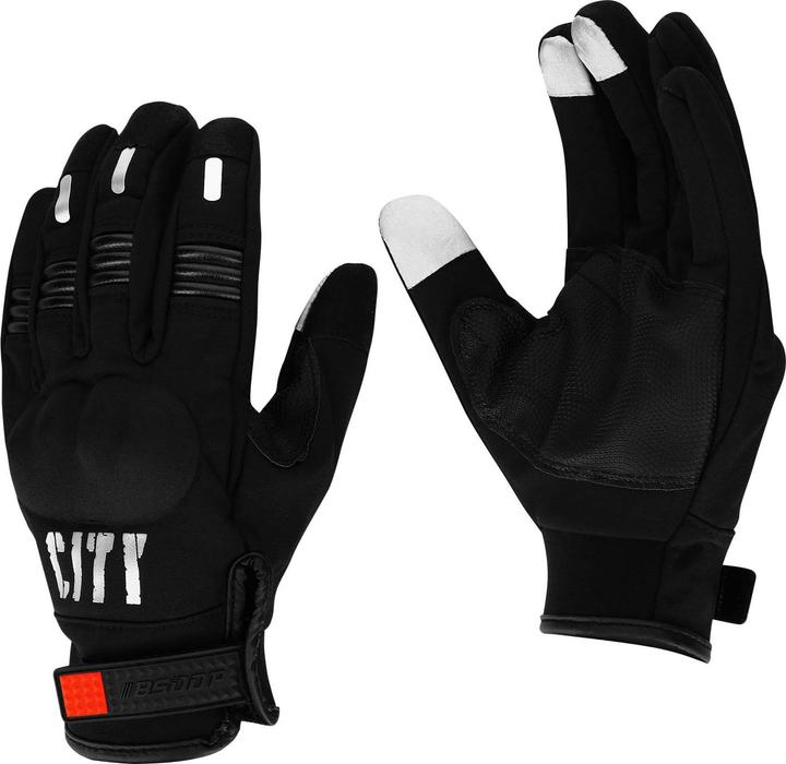 Avizar Reflektierende Touchscreen-Handschuhe, rutschfest, Grösse XS - Schwarz (XS)
