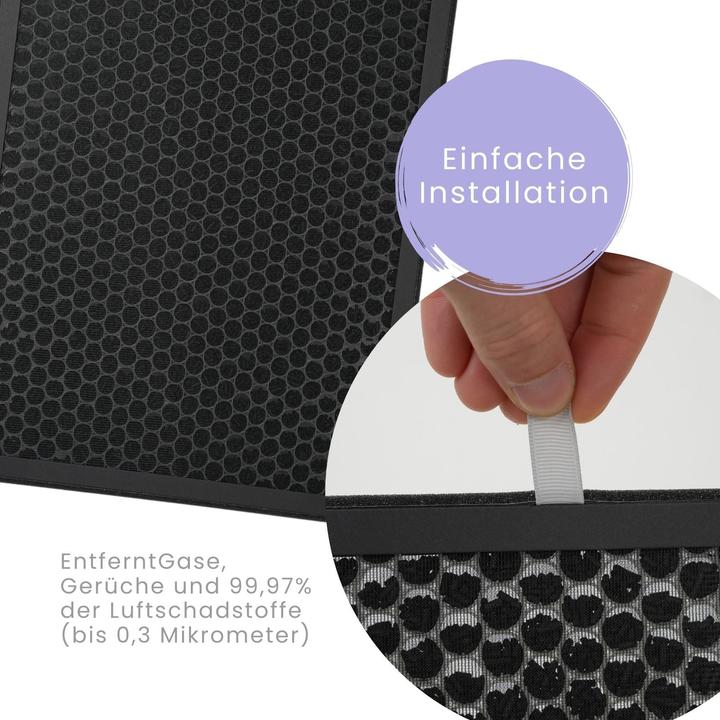 Image du produit Hermex Filtre à charbon actif alternatif FY2420 pour le purificateur d'air Philips AC2882 AC2887 AC2889 (1 x)