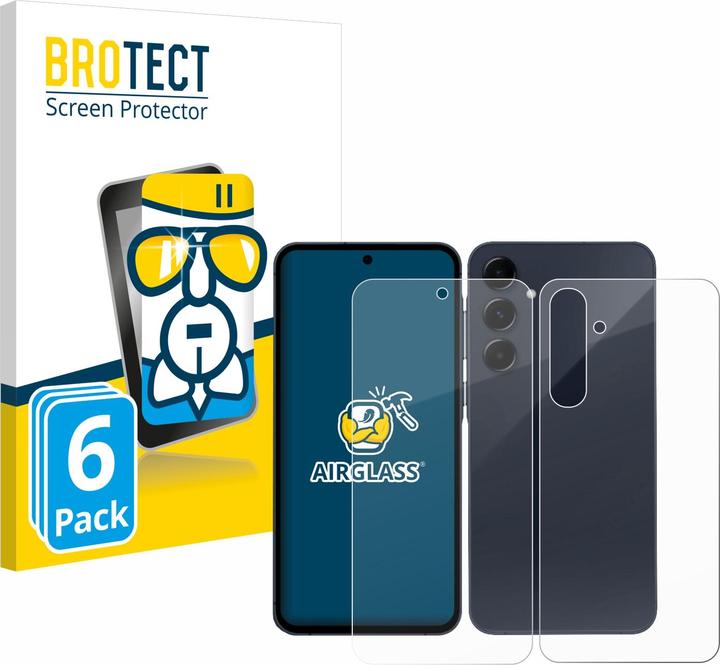 Immagine prodotto BROTECT Pellicola di vetro antiproiettile AirGlass (6 Pezzo/i, Samsung Galaxy A55)