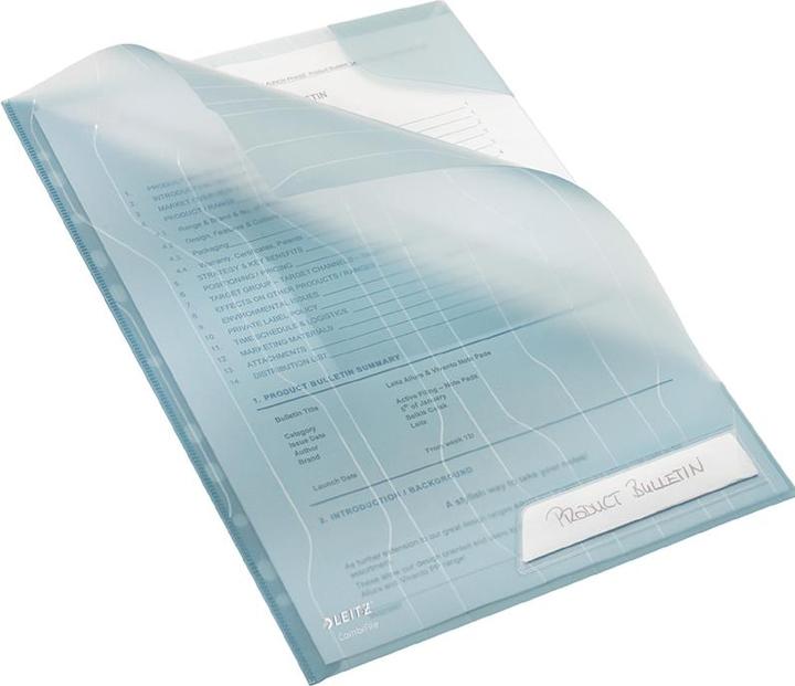 Actual product image Leitz CombiFile, A4, PP, blue, 0,20 mm grained, combination of brochure cover u (A4, 1 x)