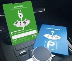 Actual product image Rnk Cardboard parking disc according to StVO