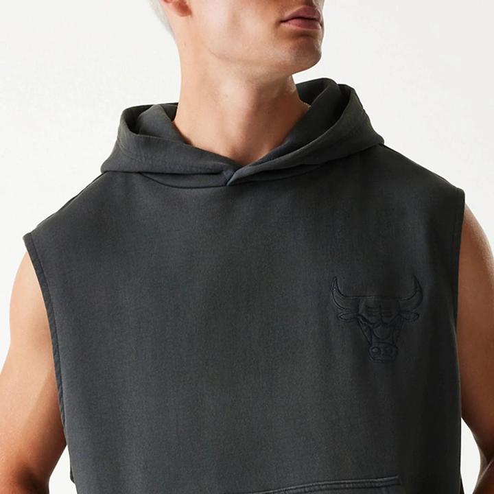 Produktbild New Era Chicago Bulls ärmelloser Kapuzenpullover Washed (S)