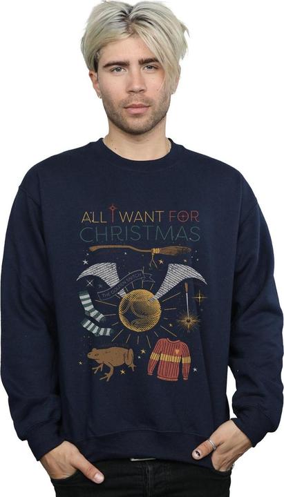 Actual product image Mens All I Want For Christmas Sweatshirt (XL)