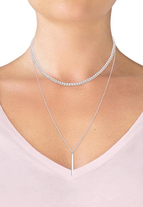Produktbild Elli 2-lagige Panzerkette (Sterling Silber, 40 cm)