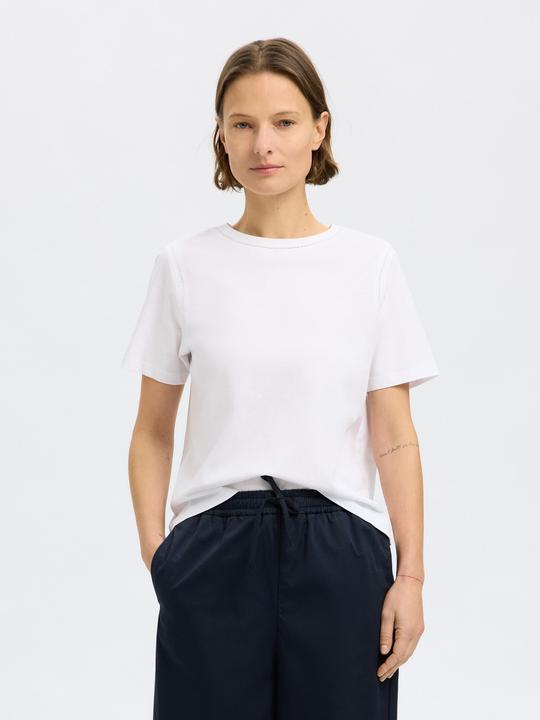 Immagine prodotto Selected Femme 100% Baumwoll T-Shirt mit Rundhalsausschnitt (XL)