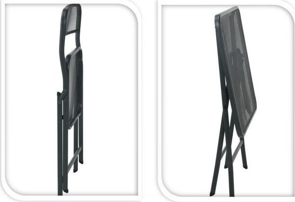 Immagine prodotto GreenGarden Set di mobili da giardino e balcone pieghevoli Torino 3 pezzi antracite
