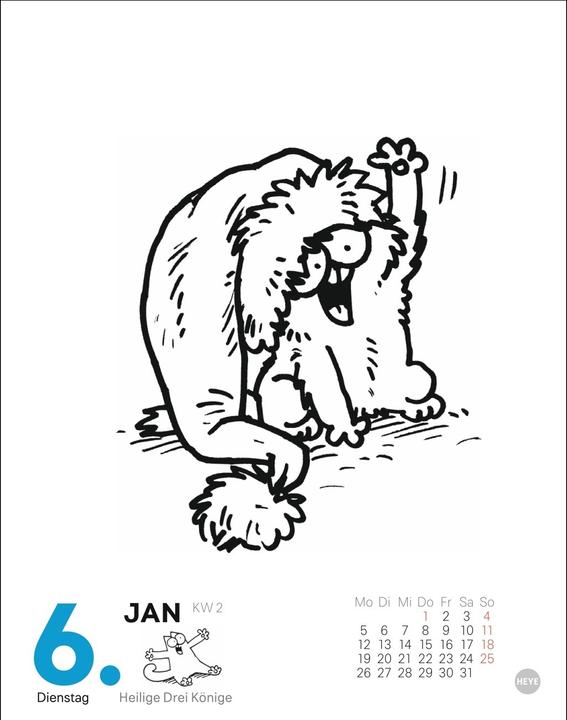 Immagine prodotto Simons Katze Tagesabreisskalender 2026 (11 x 14 cm, Tedesco)