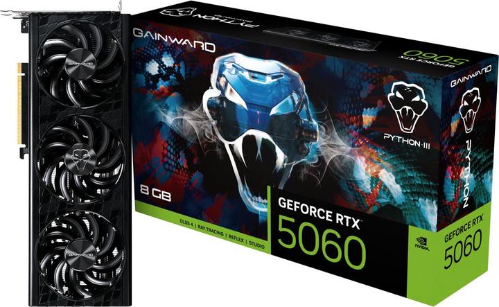 Actual product image Gainward RTX5060 Python III 8GB GDDR7 HDMI 3xDP (8 GB)