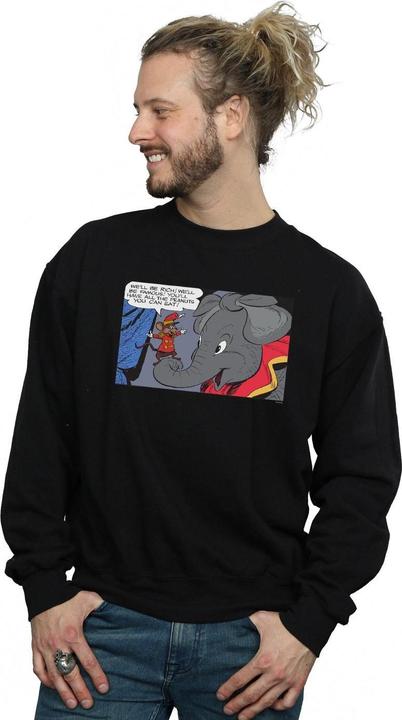 Actual product image Disney Mens Dumbo Rich And Famous Sweatshirt (XXL)