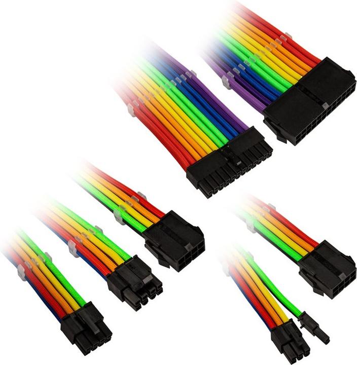 Image du produit Kolink Core Adept Braided Cable Extension Kit - Arc-en-ciel