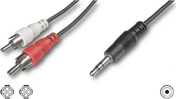 Produktbild HDgear 3.5 mm stereo Stecker - 2x Cinch-Stecker (0.50 m, 3.5mm Klinke (AUX), Cinch)