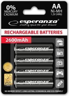 Immagine prodotto Esperanza EZA106 Batteria industriale al nichel-metallo idruro (NiMH) (4 pz., AA, 2600 mAh)
