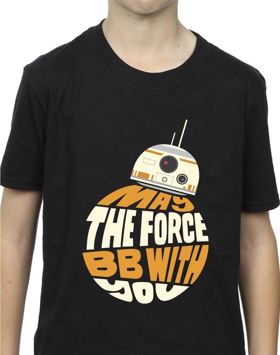 Immagine prodotto Star Wars May The Force BB8 Maglietta Ragazzi (152, 158)
