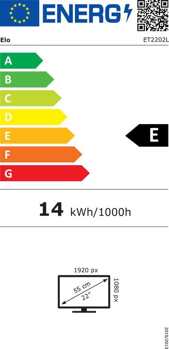 Energy Label ēlo 2202L (1920 x 1080 pixels, 21.50")