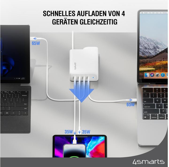 Actual product image 4smarts USB-Wandladegerät GaN Flex Pro 200 W, Ladeport Output (200 W)