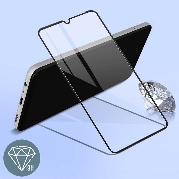 Actual product image Avizar bulletproof glass, glass protective film, protective glass (1 Piece, Samsung Galaxy M22)