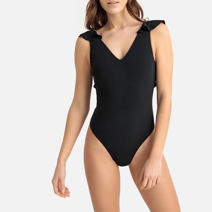 Immagine prodotto La Redoute Collections Costume da bagno con balze sulla schiena (36)