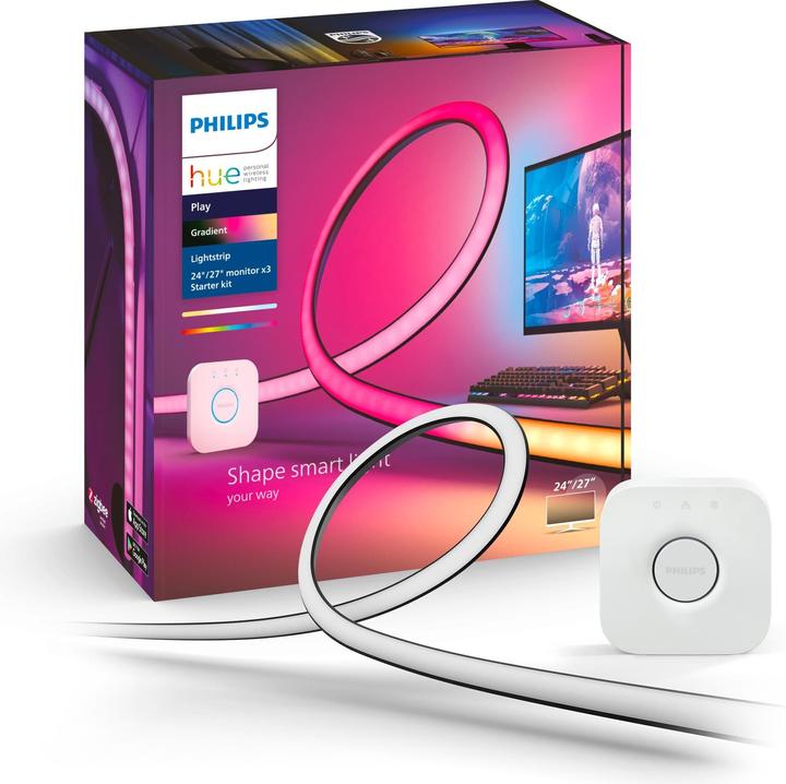 Actual product image Philips Hue Play Gradient incl. Bridge (Multicoloured, 187.50 cm, Indoor)