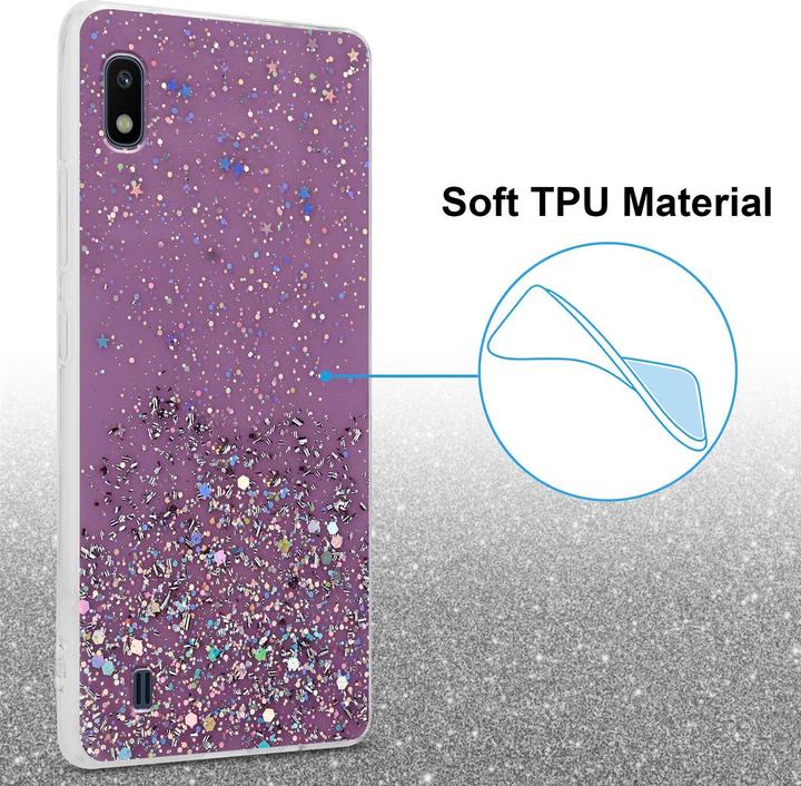 Image du produit Cadorabo Couverture TPU paillettes scintillantes (HTC One M10, Samsung Galaxy A10)