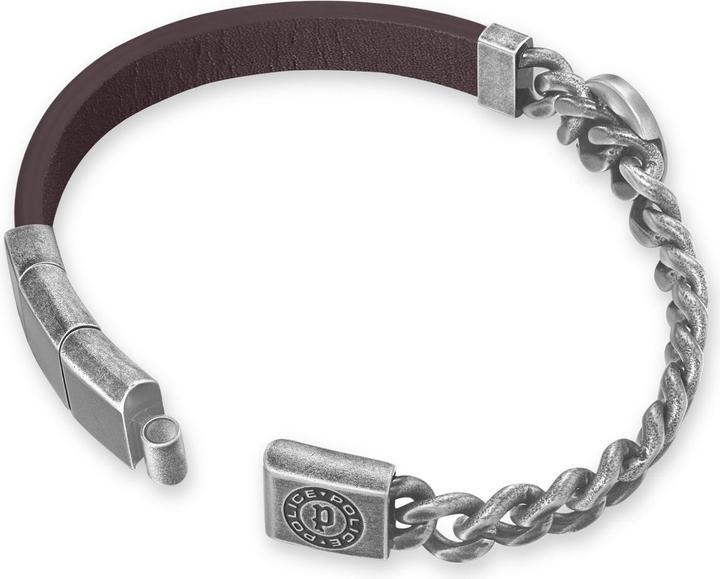 Actual product image Police PEAGB0023302 Crest (19 cm, Leather, Stainless steel)
