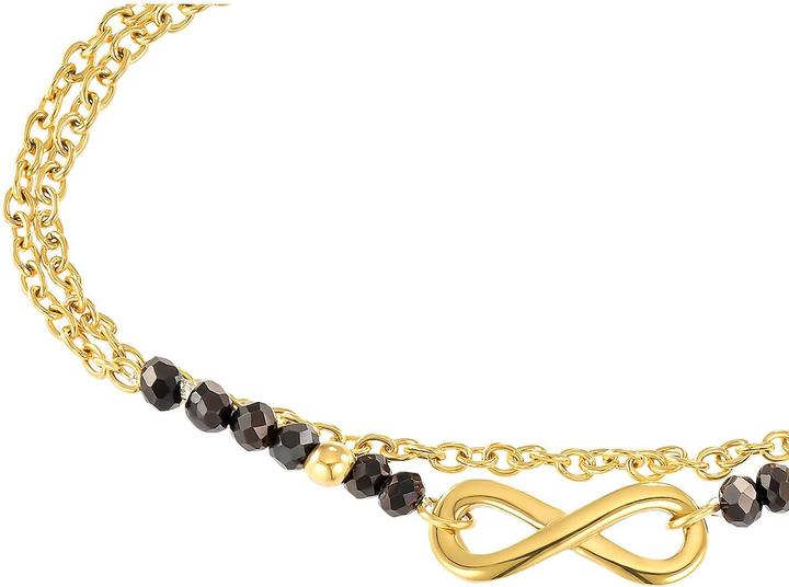 Produktbild S.Oliver Armschmuck für Damen, Edelstahl, Glas | Infinity (16 cm, Edelstahl)