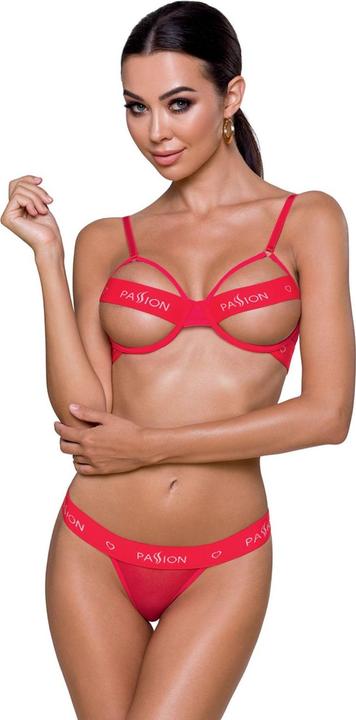 Actual product image Passion Ouvert bra plus semi-transparent thong (XL)