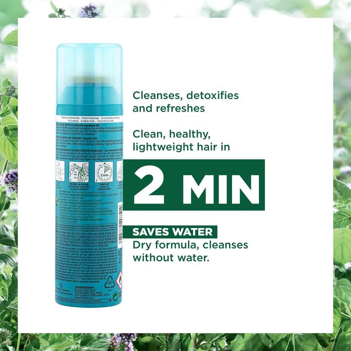 Produktbild Klorane Detox-Trockenshampoo mit BIO-Wasserminze (150 ml, Trockenshampoo)