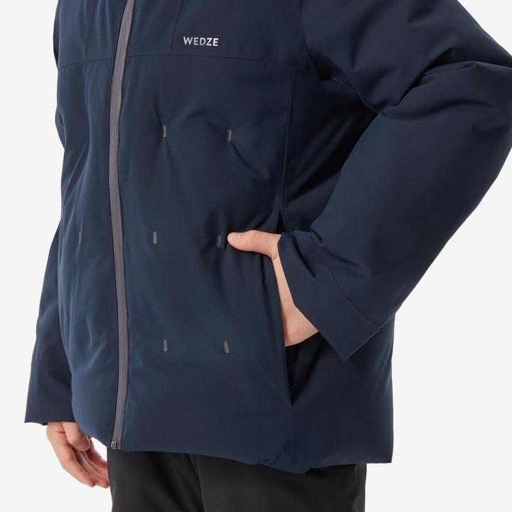 Actual product image Wedze Children's ski jacket padded warm and waterproof - 500 blue (152)
