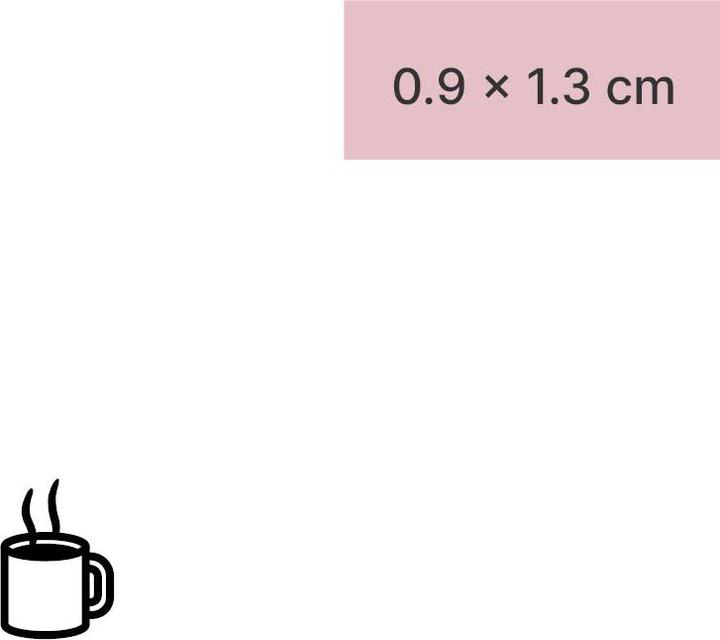 Actual product image minink Temporary tattoo - coffee cup scented