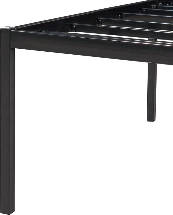 Immagine prodotto En.Casa Letto in metallo Vårdö con materasso 90x200 cm nero (90 x 200 cm)