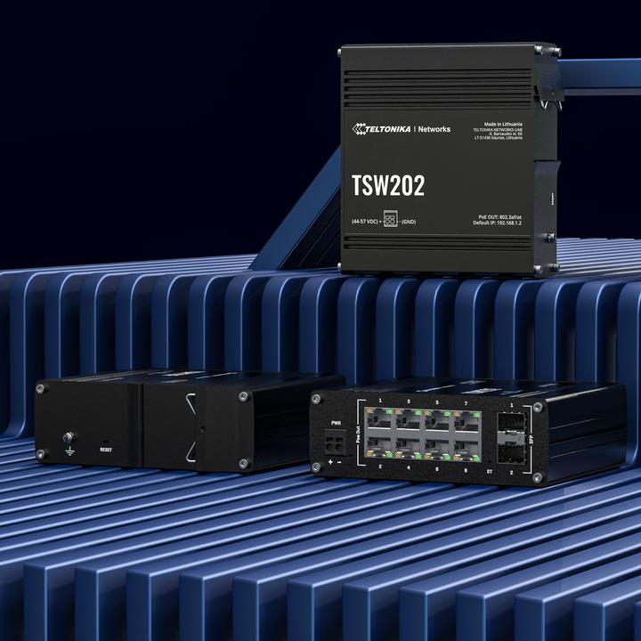 Produktbild Teltonika TSW202 000000 - TSW202, MANAGED PoE+ SWITCH (10 Ports)