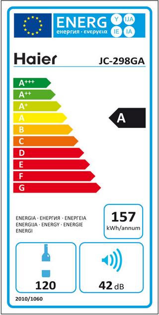 Label énergétique Haier Jc-298ga