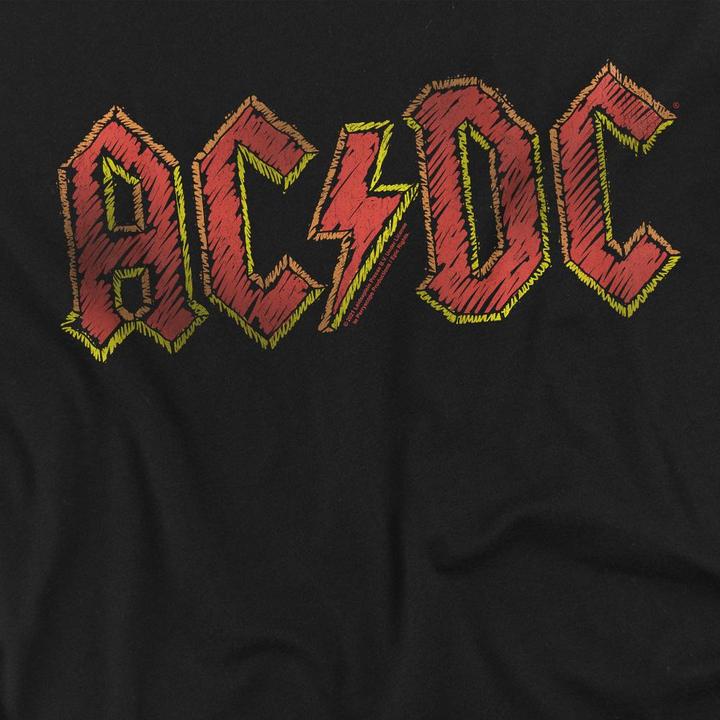 Actual product image AC/DC Mens Hand Drawn Logo T-Shirt (4XL)