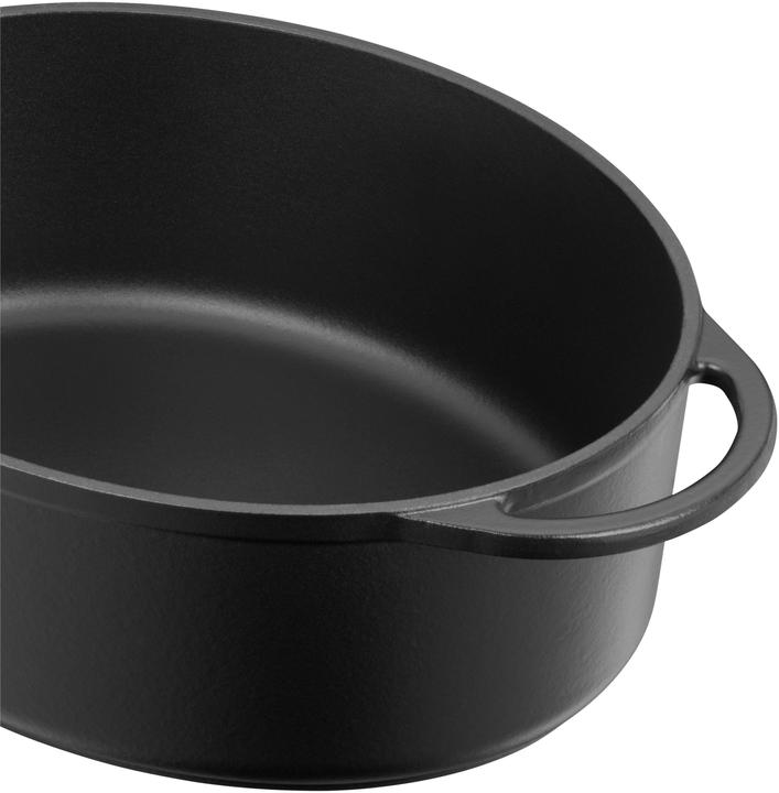 Produktbild WMF Bräter oval mit Gussdeckel 30x23,5cm 5,0 l Gusseisen emailliert Induktion (Bräter + Schmortopf, Gusseisen)