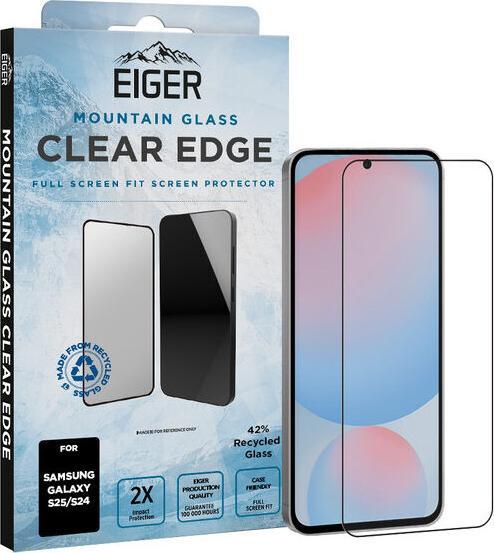 Actual product image Eiger Mountain Glass Clear Edge (1 Piece, Samsung Galaxy S25)