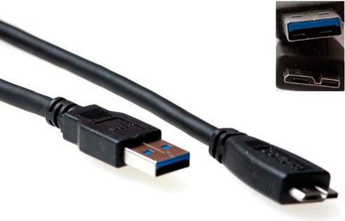 Advanced Cable Technology SB3031 2m USB A Micro-USB B Männlich Männlich Schwarz USB Kabel (2 m, USB 3.2 Gen 1)