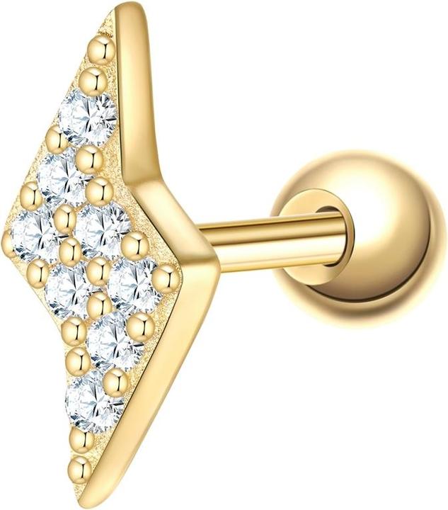 Glanzstücke München Damen Ohrstecker Blitz Sterling Silber - 37350 (Sterling Silber)